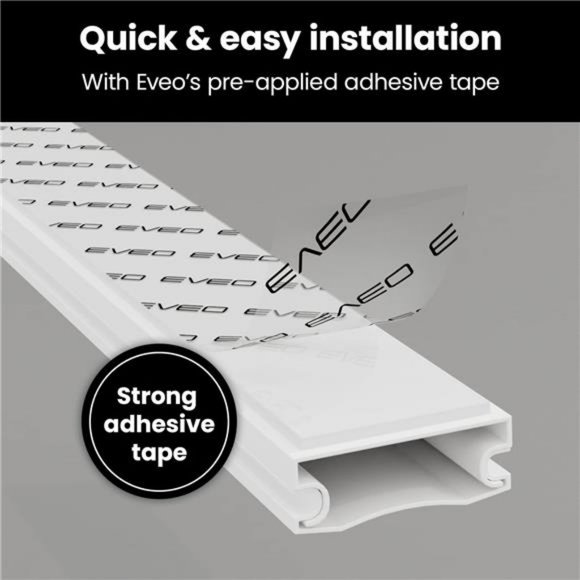 153” Cord Hider - Cord Cover Wall - Wire Covers - Paintable Cable Concealer - Picture 2 of 6